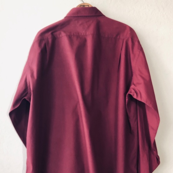 Tommy Hilfiger burgundy long sleeve shirt - Picture 2 of 7
